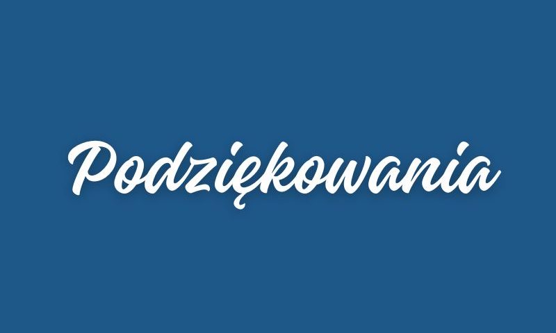 podziękowania